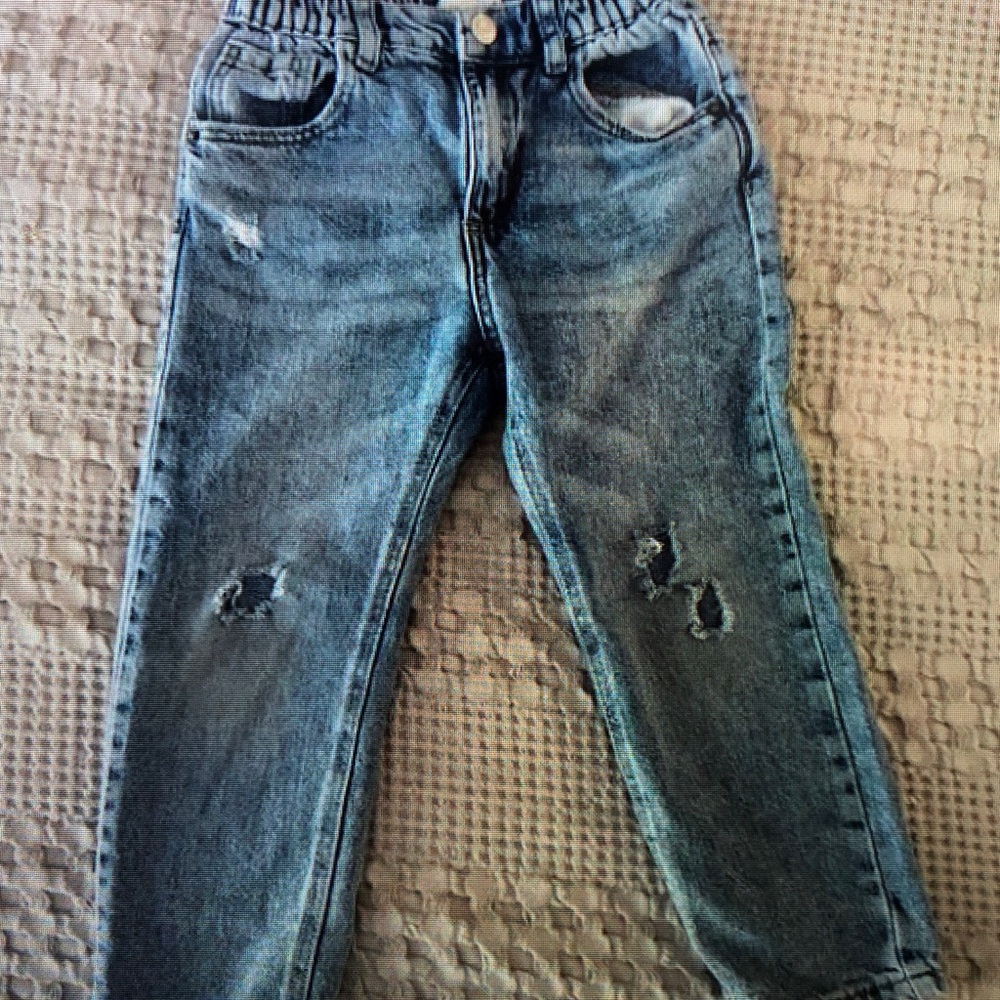 Kids Distressed Denim Jeans